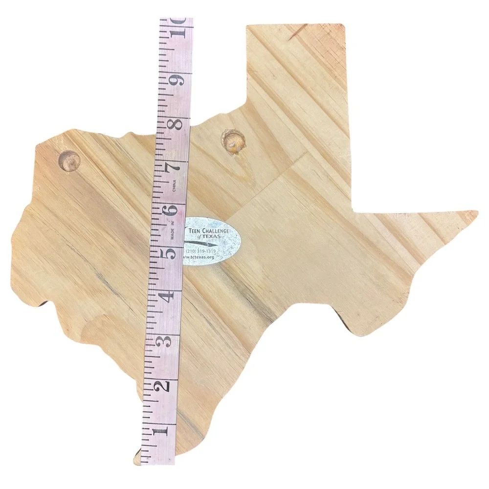 Texas Wood‎ Cutout Star Decor Painted Pink Teen Challenge of Texas